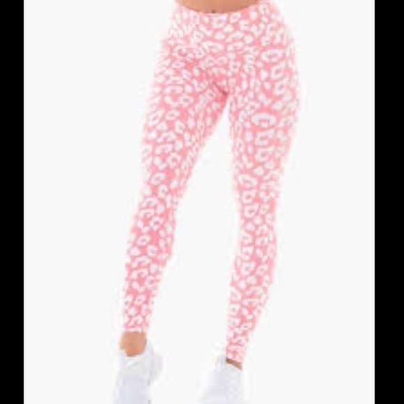 Ryderwear Instinct Scrunch Bum Leggings Pink Leopard Size Small - Picture 2 of 11